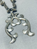 Completely Hand Tooled Vintage Native American Navajo Sterling Silver Torpedo Necklace-Nativo Arts