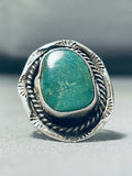 Older Vintage Native American Navajo Royston Turquoise Sterling Silver Ring-Nativo Arts