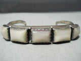 Fantastic Vintage Navajo Jasper Sterling Silver Bracelet Native American-Nativo Arts
