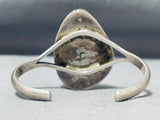 Captivating Vintage Native American Zuni Boulder Royston Turquoise Sterling Silver Bracelet-Nativo Arts