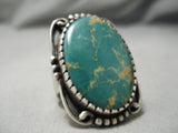 Important Vintage Verdy Jake Turquoise Sterling Silver Native American Ring-Nativo Arts