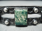 Excellent Vintage Native American Navajo Turquoise Sterling Silver Bracelet Old-Nativo Arts