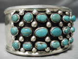 Rare Frank Guerro Vintage Native American Navajo Royston Turquoise Sterling Silver Bracelet-Nativo Arts