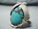 Unbelievable Vintage Navajo Turquoise Sterling Silver Ring Native American Old-Nativo Arts