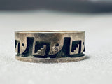 Expressive Vintage Native American Hopi Sterling Silver Ring-Nativo Arts