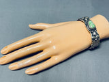 Very Important!! Tso Family Orvil Jack Turquoise Sterling Silver Bracelet-Nativo Arts