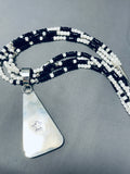 Best Vintage Native American Black And White Sterling Silver Necklace-Nativo Arts