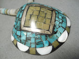 Native American Intricate!! Vintage Santo Domingo Turquoise Jade Sterling Silver Necklace-Nativo Arts