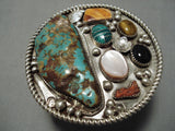 One Of The Biggest Vintage Native American Navajo Royston Turquoise Sterling Silver Bracelet-Nativo Arts
