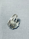 Adorable Vintage Native American Zuni Sleeping Beauty Turquoise Sterling Silver Ring-Nativo Arts