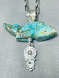 Important Ben Begaye (d) Vintage Native American Navajo Turquoise Sterling Silver Necklace-Nativo Arts