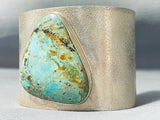 Magnificent Native American Navajo Royston Turquoise Sterling Silver Bracelet-Nativo Arts