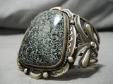 Important New Lander Blue Turquoise Native American Navajo Tso Sterling Silver Bracelet-Nativo Arts