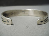 Fabulous Jeanette Dale Vintage Native American Navajo Sterling Silver Rare Turquoise Bracelet-Nativo Arts