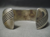 Quality Silver Work!! Vintage Native American Navajo Sterling Bracelet Cuff Old-Nativo Arts