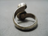 Stunning Vintage Native American Navajo Wilson Royston Turquoise Sterling Silver Ring-Nativo Arts