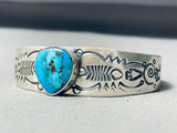 Important Jeanette Dale Vintage Native American Navajo Turquoise Sterling Silver Bracelet-Nativo Arts