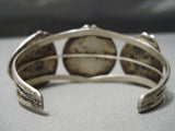 Superior Vintage Native American Navajo Royston Turquoise Sterling Silver Bracelet Old-Nativo Arts