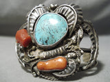 Huge Museum Vintage Native American Navajo Blue Diamond Turquoise Sterling Silver Bracelet-Nativo Arts