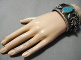 Statement Double Scorpion Turquoise Native American Sterling Silver Bracelet-Nativo Arts