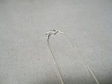 Rare!! Navajo Hematite Sterling Silver Kokopelli Necklace Native American-Nativo Arts