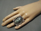 Native American One Of The Best New Lander Blue Turquoise Coral Sterling Silver Ring-Nativo Arts