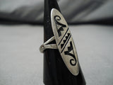 Important Vintage Hopi Terry Wadsworth Sterling Silver Native American Ring-Nativo Arts