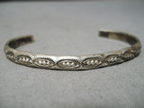 Important Vintage Native American Zuni Simplicio Sterling Silver Bracelet Old-Nativo Arts