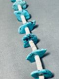 Noteworthy Vintage Native American Navajo Kingman Turquoise And Heishi Necklace-Nativo Arts