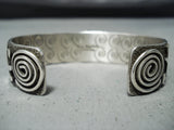 Unique Navajo Native American 8 Turquoise Sterling Silver Bracelet-Nativo Arts