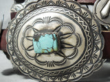 One Of Best Vintage Native American Navajo Green Turquoise Sterling Silver Concho Belt-Nativo Arts
