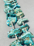 Native American 222 Grams Noteworthy Vintage Santo Domingo Turquoise Necklace-Nativo Arts