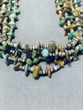 Native American Gorgeous Vintage Santo Domingo Royston Old Kingman Turquoise Necklace-Nativo Arts