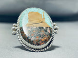 One Of The Top Inlayers Native American Navajo Hogan Sterling Silver Turquoise Ring-Nativo Arts