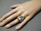 Marvelous Vintage Native American Navajo Sterling Silver Horse & Horseshoe Ring-Nativo Arts