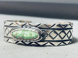 Very Important Orvil Jack Turquoise Vintage Native American Navajo Sterling Silver Bracelet-Nativo Arts