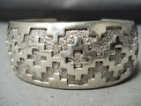Incredible Detail Vintage Native American Navajo Pueblo Sterling Silver Bracelet-Nativo Arts