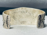 Best Native American Navajo Very Rare Gaspeite Sterling Silver Inlay Bracelet-Nativo Arts