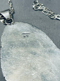 Stunning Native American Navajo Royston Turquoise Sterling Silver Necklace Signed-Nativo Arts