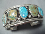 Native American One Of The Most Unique Ever Tommy Moore Turquoise Sterling Silver Bracelet-Nativo Arts