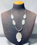 Native American Important Vintage Ben Begaye (d.) Sterling Silver Feather Necklace-Nativo Arts