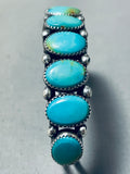 Alvin Boy Vintage Native American Navajo Royston Turquoise Sterling Silver Bracelet Signed-Nativo Arts