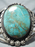 Huge Vintage Native American Navajo Royston Turquoise Sterling Silver Bracelet-Nativo Arts