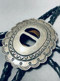 Incredible Vintage Native American Navajo Sterling Silver Concho Bolo-Nativo Arts