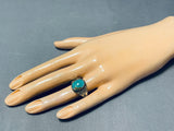 Superb Vintage Native American Navajo Royston Turquoise Sterling Silver Ring-Nativo Arts
