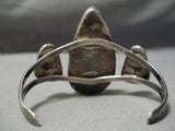 Museum Vintage Native American Navajo Carico Lake Turquoise Sterling Silver Bracelet Old-Nativo Arts