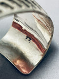 Advanced Silver Work!! Quality Native American Navajo Sterling Silver Wide Bracelet-Nativo Arts