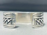 Wylie Native American Navajo Turquoise Sterling Silver Detailed Bracelet-Nativo Arts