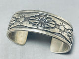 Incredible Vintage Native American Navajo Sterling Silver Bracelet Signed John Begay-Nativo Arts