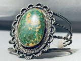 Very Important Vintage Native American Navajo Fox Turquoise Sterling Silver Bracelet-Nativo Arts
